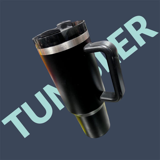 Premium Black Stainless Steel Tumbler | 1.18L