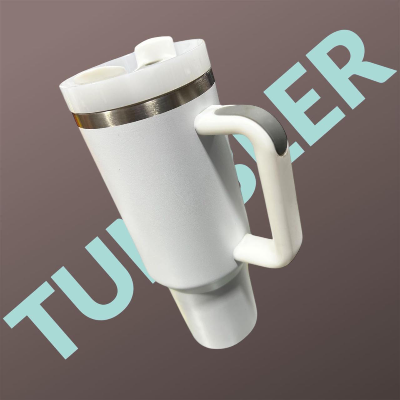 Premium White Stainless Steel Tumbler | 1.18L