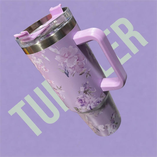 Lavender Stainless Steel Tumbler 1.18L