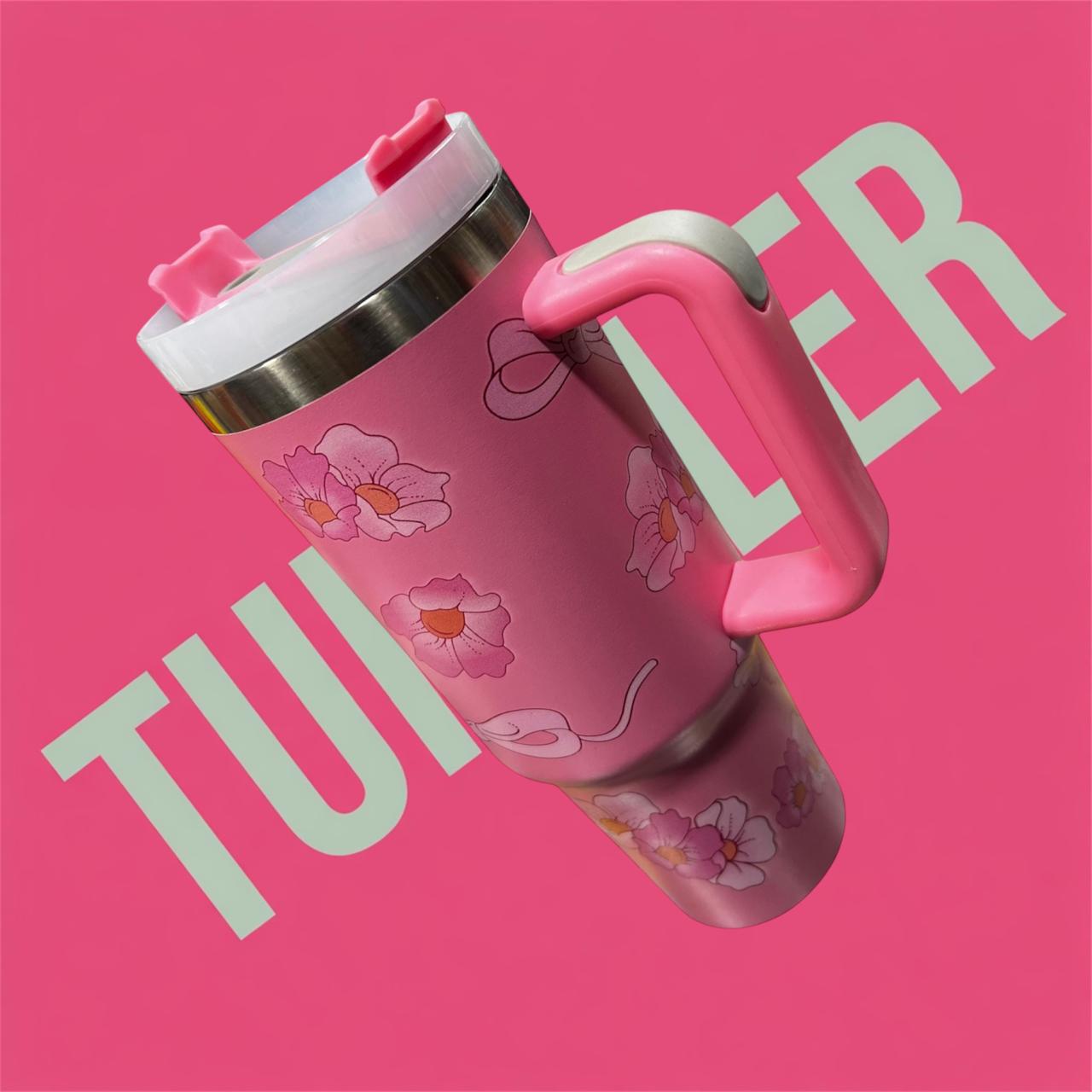 Stainless Steel Tumbler Baby Pink – Keeps Drinks Hot & Cold