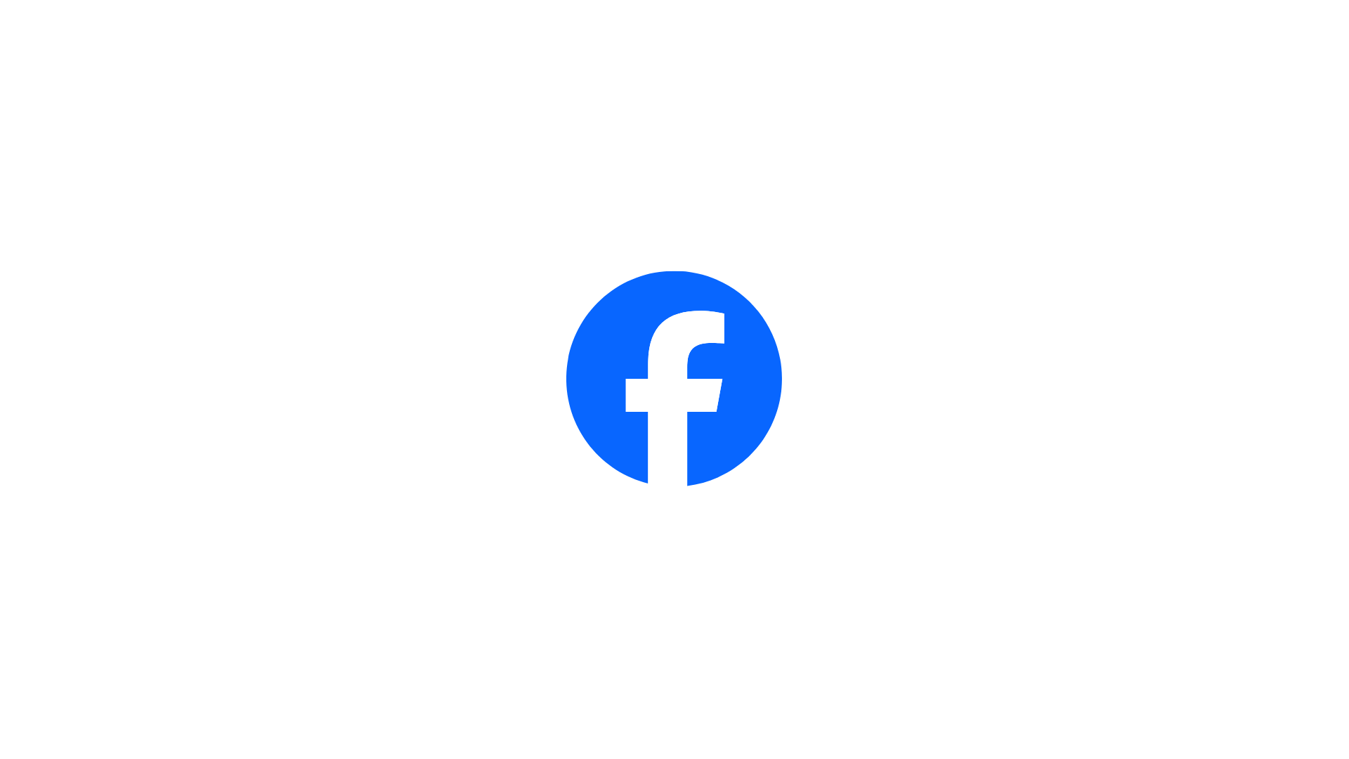 Facebook logo on a white background