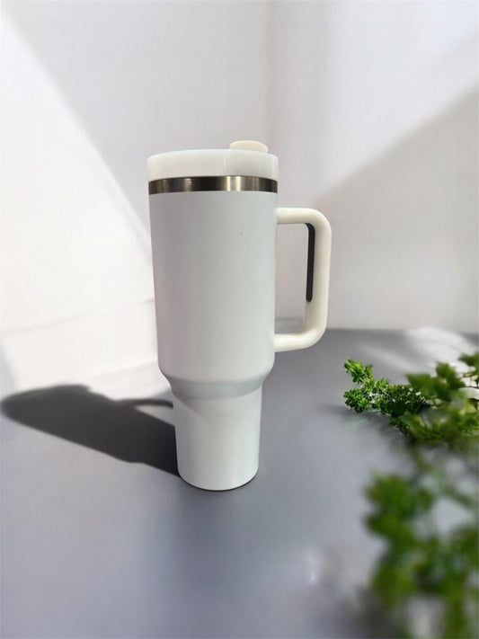 Premium White Stainless Steel Tumbler