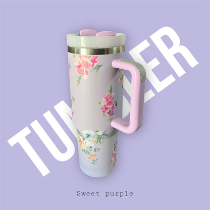 Floral Insulated Tumbler 1.18L | Hot & Cold Stainless Steel Tumbler