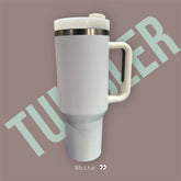 Premium White Stainless Steel Tumbler | 1.18L