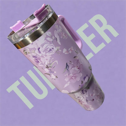 Lavender Stainless Steel Tumbler 1.18L