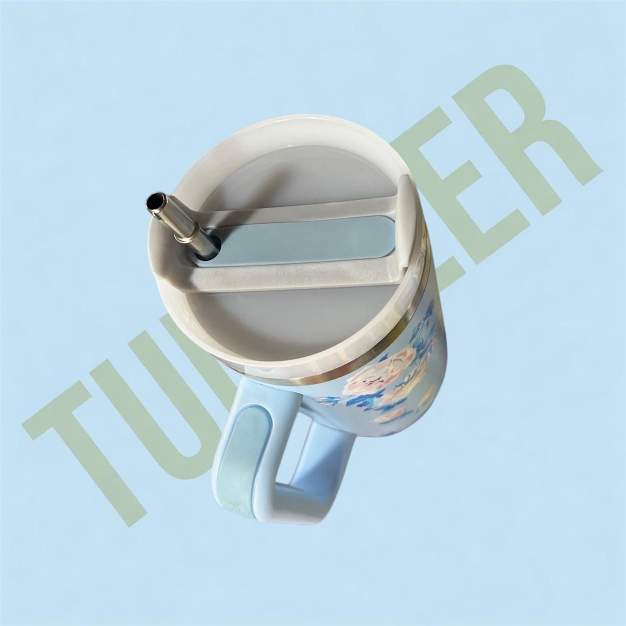 Stainless Steel Travel Tumbler Sky Blue 1.18L