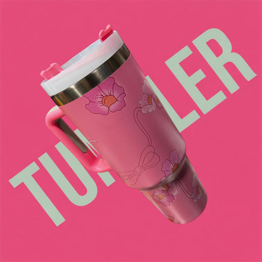 Stainless Steel Tumbler Baby Pink – Keeps Drinks Hot & Cold