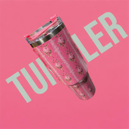 1.18L Premium Floral Stainless Steel Tumbler